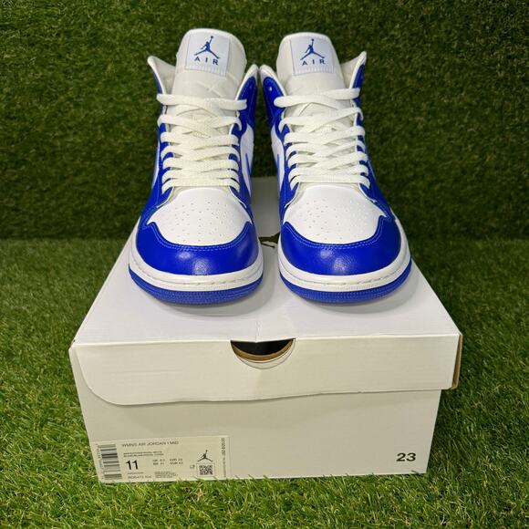 Size 11W (9.5M) | Air Jordan 1 Mid 'Kentucky Blue' BQ6472-104 - Picture 2 of 11
